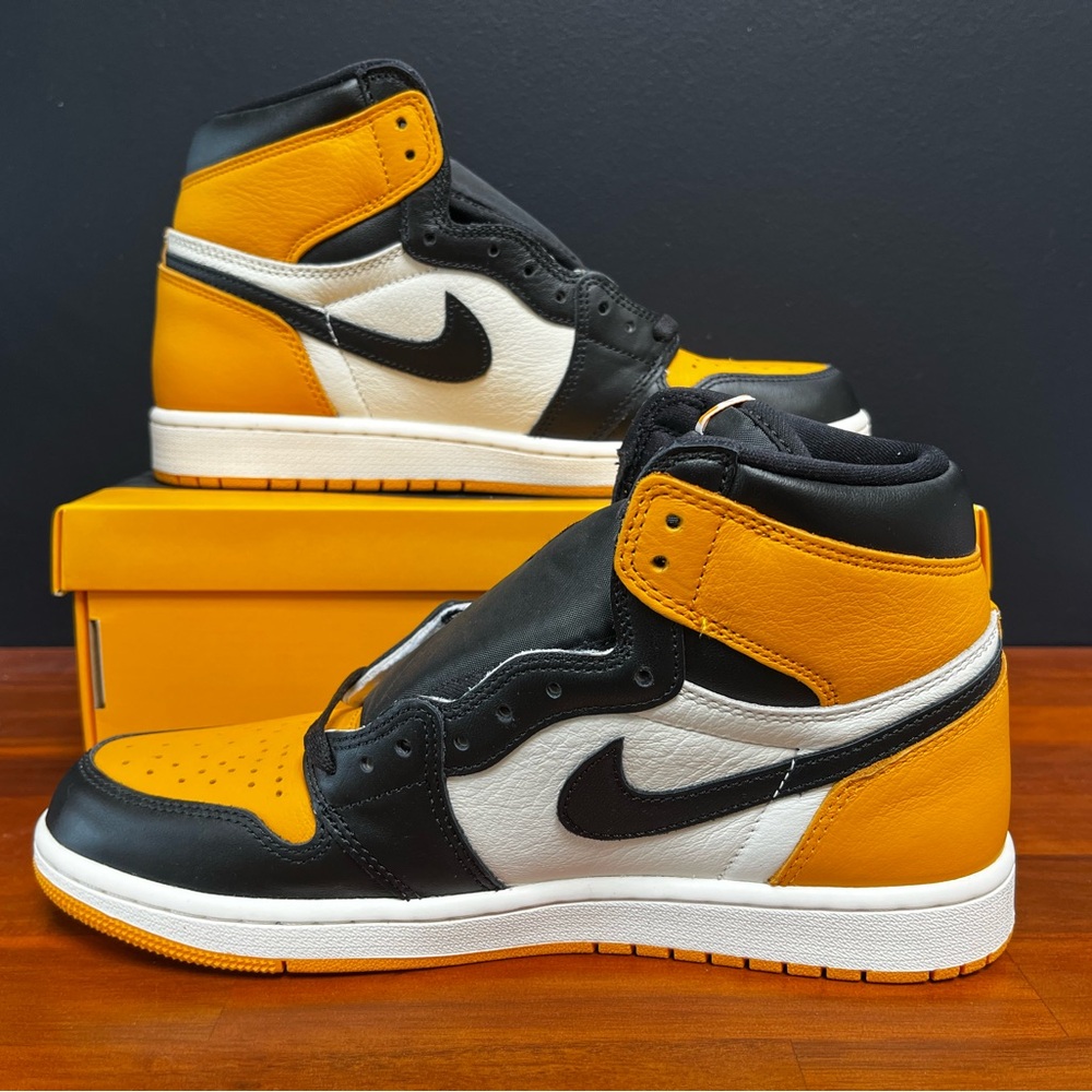 Nike Air Jordan 1 Retro High OG Taxi size 9.5 Mens *Brand New* - Picture 2 of 3